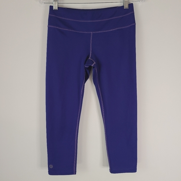 Athleta Pants - Athleta Blue Purple Capri Leggings Size Small